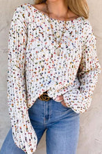 Load image into Gallery viewer, Confetti Sweater | Twisted Boat Neck Sweater
