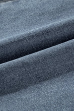 Load image into Gallery viewer, Dusk Blue Vintage Light Wash Ripped Raw Edge Flare Jeans | Bottoms/Jeans
