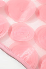 Load image into Gallery viewer, Half Sleeve Blouse | Dusty Pink Contrast Applique Mesh Top
