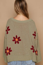 Load image into Gallery viewer, Chenille Floral Pattern Sweater
