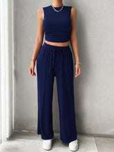 Load image into Gallery viewer, Activewear Set | Mock Neck Top and Drawstring Pants Set
