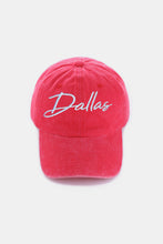 Load image into Gallery viewer, DALLAS Embroidered Baseball Cap
