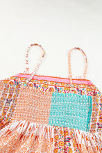 Load image into Gallery viewer, Multicolor Boho Patchwork Print Square Neck Sundress | Dresses/Maxi Dresses
