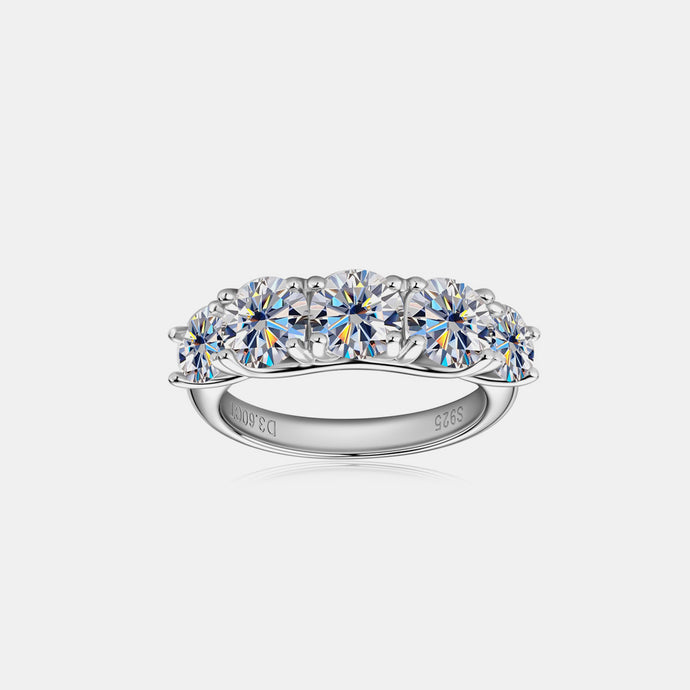 Moissanite Ring | 3.6 Carat Moissanite 925 Sterling Silver Ring | moissanite ring