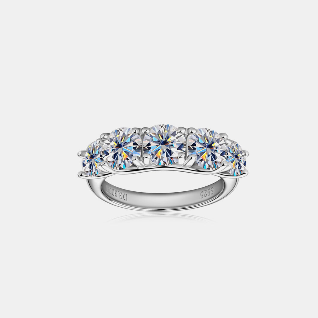 Moissanite Ring | 3.6 Carat Moissanite 925 Sterling Silver Ring | moissanite ring