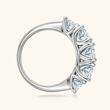Load image into Gallery viewer, Moissanite Ring | 3.6 Carat Moissanite 925 Sterling Silver Ring | moissanite ring
