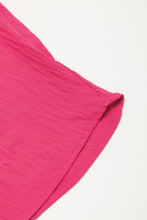 Load image into Gallery viewer, Bright Pink Half Button Collared Loose Romper | Bottoms/Jumpsuits &amp; Rompers
