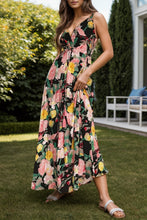 Load image into Gallery viewer, Maxi Dress | Tied Printed Surplice Cami Dress
