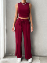 Load image into Gallery viewer, Activewear Set | Mock Neck Top and Drawstring Pants Set
