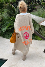 Load image into Gallery viewer, Peace &amp; Love Colorful Cardigan- On Sale
