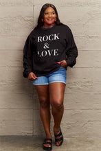 Load image into Gallery viewer, ROCK ＆ LOVE Sweatshirt | Graphic Round Neck Sweatshirt
