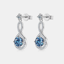 Load image into Gallery viewer, Moissanite Earrings-1 Carat Moissanite 925 Sterling Silver Earrings | moissanite earrings
