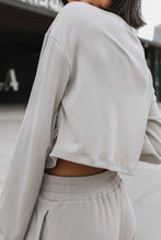 Load image into Gallery viewer, Activewear Set | Light Grey Criss Cross Crop Top and Pants
