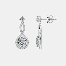 Load image into Gallery viewer, Moissanite Earrings-1 Carat Moissanite 925 Sterling Silver Earrings | moissanite earrings

