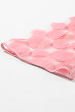 Load image into Gallery viewer, Half Sleeve Blouse | Dusty Pink Contrast Applique Mesh Top
