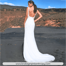 Load image into Gallery viewer, Mermaid Wedding Dress-Bohemian Lace Wedding Dress Detachable Train | Wedding Dresses
