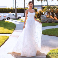 Load image into Gallery viewer, Lace Wedding Dress-Bohemian Strapless Beach Wedding Dress | Wedding Dresses
