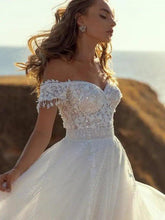 Load image into Gallery viewer, Bohemian Wedding Dress-Sweetheart Beach Wedding Dress | Wedding Dresses
