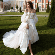 Load image into Gallery viewer, Beach Wedding Dress-Off the Shoulder Bridal Gown | Wedding Dresses
