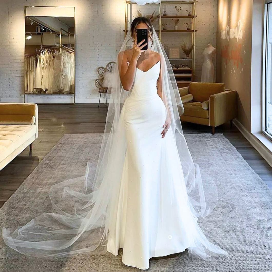 Mermaid Wedding Dress-Vintage Sweetheart Wedding Gown | Wedding Dresses