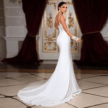 Load image into Gallery viewer, Vintage Mermaid Wedding Dress- Sequins Spaghetti Straps | Wedding Dresses
