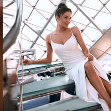 Load image into Gallery viewer, Simple Wedding Dress-Backless Mermaid Bridal Gown | Wedding Dresses
