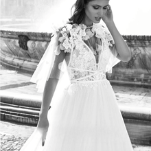 Load image into Gallery viewer, Bohemian Wedding Dress- Simple Lace Beach Bridal Gown | Wedding Dresses
