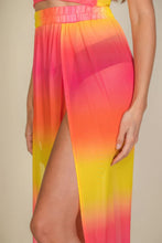 Load image into Gallery viewer, BodyCon Skirt | High Split Mesh Sheer Maxi Skirt
