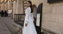 Load image into Gallery viewer, Beach Wedding Dress-Lace Chiffon Bridal Gown | Wedding Dresses

