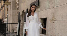 Load image into Gallery viewer, Beach Wedding Dress-Lace Chiffon Bridal Gown | Wedding Dresses
