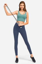 Load image into Gallery viewer, Womens Activewear-Deep V-Neck Crop Sports Bra | Activewear/Activewear Sets
