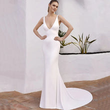 Load image into Gallery viewer, Sexy Mermaid Wedding Dress-Satin Lace Mermaid Wedding Gown | Wedding Dresses
