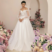 Load image into Gallery viewer, Romantic A Line Wedding Dress-Elegant Beach Wedding Dress | Wedding Dresses
