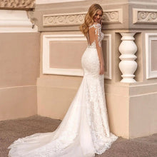 Load image into Gallery viewer, Mermaid Wedding Dress-Lace Wedding Dress-Detachable Train | Wedding Dresses

