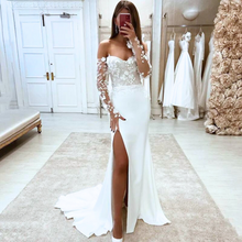 Load image into Gallery viewer, Off the Shoulder Wedding Dress-3D Flower Lace Beach Wedding Dress | Wedding Dresses
