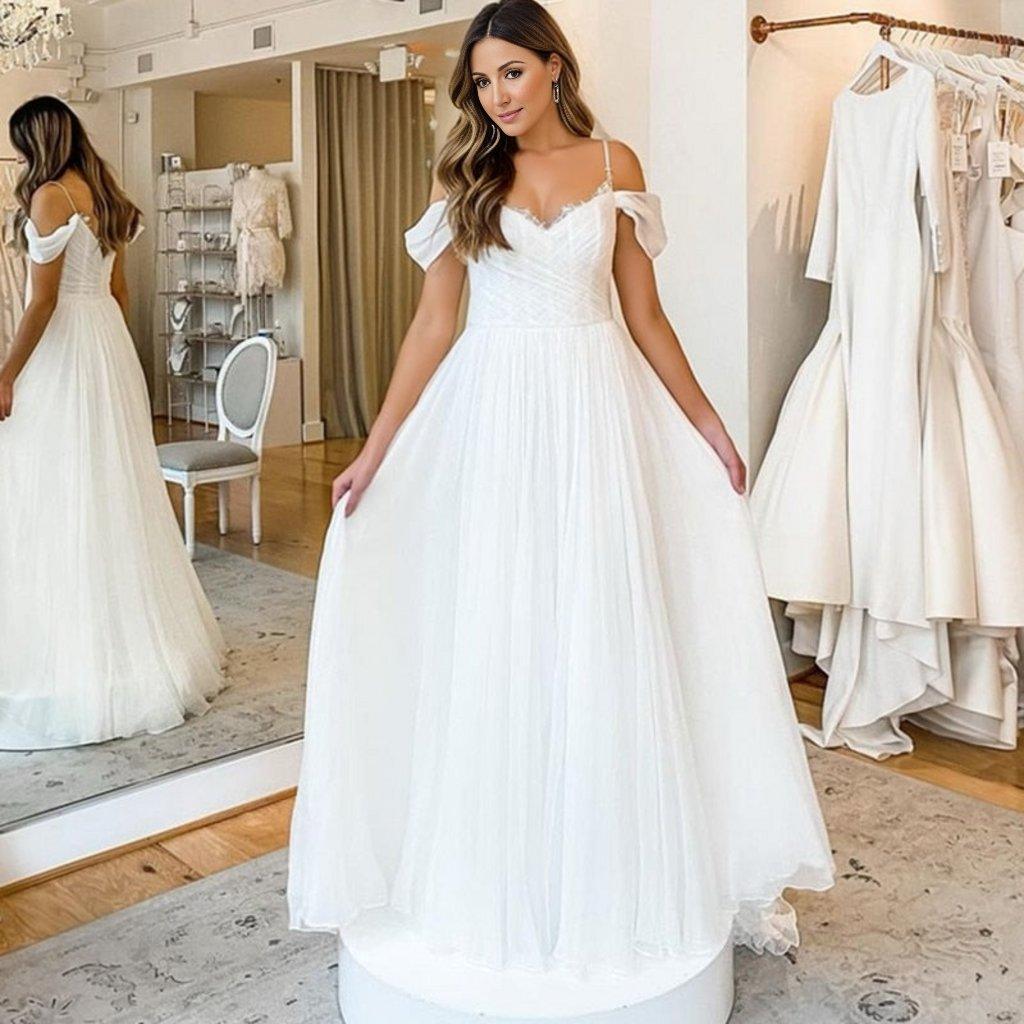 Beach Wedding Dress-Sweetheart Chiffon Bridal  Gown | Wedding & Bridal Party Dresses