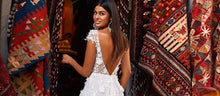 Load image into Gallery viewer, Backless Wedding Dress-Backless A Line Flower Lace Bridal  Gown | Wedding Dresses
