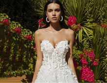 Load image into Gallery viewer, A Line Wedding Dress-Floral Lace Bridal Gown | Wedding Dresses
