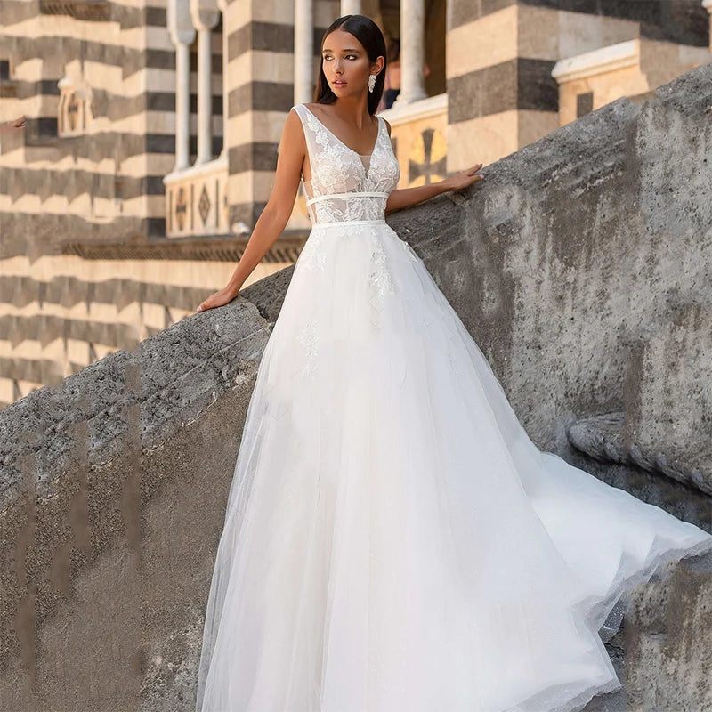 Bohemian Wedding Dress-Sexy Backless Beach Wedding Dress | Wedding Dresses