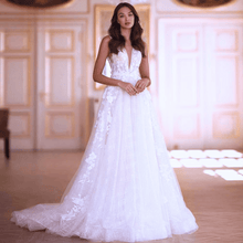 Load image into Gallery viewer, Lace Wedding Dress- Long Sleeve Vintage Wedding Dress | Wedding Dresses
