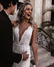 Load image into Gallery viewer, Mermaid Wedding Dress-Sexy Lace Beach Wedding Dress | Wedding Dresses
