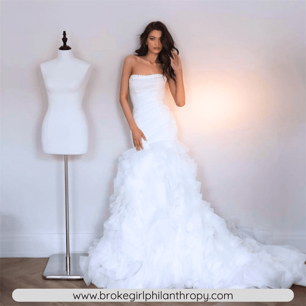 Mermaid Wedding Dress-Luxury Glitter Ruffles Wedding Dress | Wedding Dresses