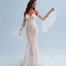 Load image into Gallery viewer, Long Sleeve Wedding Dress-Sweetheart Lace Mermaid Wedding Dress | Wedding Dresses
