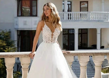 Load image into Gallery viewer, Beach Wedding Dress-Modern A-Line Tulle Beach Wedding Dress | Wedding Dresses
