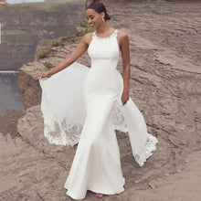 Load image into Gallery viewer, Mermaid Wedding Dress- Backless Lace Mermaid Wedding Dress | Wedding Dresses

