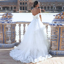 Load image into Gallery viewer, Off the Shoulder Wedding Dress-A Line Lace Princess Beach Bridal Gown | Wedding Dresses
