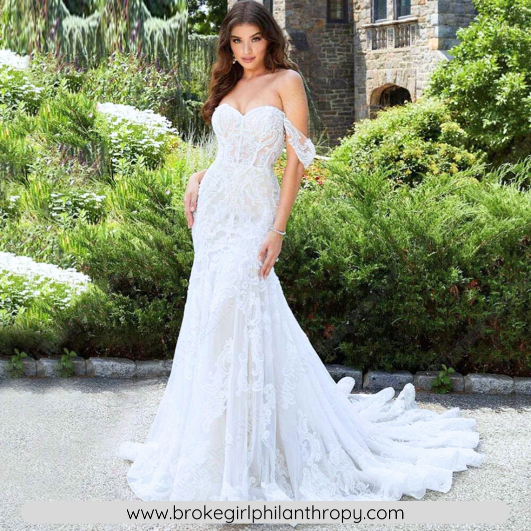 Mermaid Wedding Dress-Backless Off The Shoulder Wedding Gown | Wedding Dresses