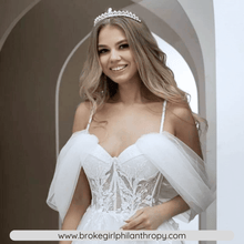 Load image into Gallery viewer, Princess Wedding Dress-Lace Off Shoulder A Line Wedding Dress | Wedding Dresses
