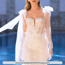 Load image into Gallery viewer, Off the Shoulder Wedding Dress-Backless Bridal Gown | Wedding Dresses
