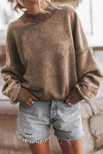 Load image into Gallery viewer, Womens Sweatshirt-Round Neck Dropped Shoulder Sweatshirt
